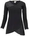 Produktbild: GURU SHOP Hippie Minikleid Boho Chic, Tunika - Schwarz, Damen, Size:S