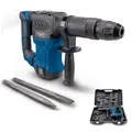 Produktbild: Scheppach Abbruchhammer AB1500x Betonhammer | 20J Schlagkraft | 1300W Leistung | SDS-Max | 4100 BPM | 6kg leicht | inkl. Spitz- und Flachmeißel und Koffer