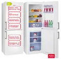 Produktbild: Amica Kühl-Gefrierkombination Weiß 138L, 148cm hoch automat. Abtauen EEK: C