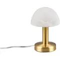 Produktbild: TRIO Leuchten LED Nachttischlampe, Dimmfunktion, LED wechselbar, Warmweiß, klein-e Bauhaus Pilz-lampe für Fensterbank mit Touch-funktion, H: 21cm goldfarben