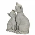 Produktbild: AMBIENTE Dekofigur Katzen Grau 21 cm Hoch Landhaus Shabby Nostalgie #2022157