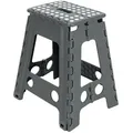 Produktbild: ZOLLNER Tritthocker, 100% Kunststoff, bis ca. 120 kg belastbar, Antirutschnoppen grau 29 cm x 45 cm x 22 cm