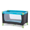 Produktbild: hauck Kinderreisebett Dream N Play ab Geburt bis 15 kg, Klein Zusammenklappbar inkl. Tragetasche und Faltboden, Liegefläche 120 x 60 cm (Water Blue)