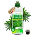 Produktbild: Purgrün Bio Hanf Dünger, NPK 4+1+7, Algenextrakt, 1 Liter