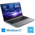 Produktbild: Notebook CSL R'Evolve C15 v4 / 16GB / 500GB / Windows 11 Home - Grau