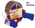 Produktbild: tesa Klebeband-Abroller mit Klingenschutz 66x50mm 2er Packung