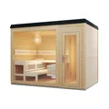Produktbild: Infraworld Gartensauna CASA 2 Außensauna Massiv mit Vorraum 215,6 x 328,6 cm