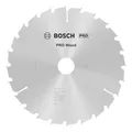 Produktbild: Bosch Zubehör Pro Wood Kreissägeblatt, 216 x 2 x 30 mm, 24 Zähne, für Netz-Kapp- und Gehrungssägen - 2608640431
