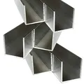 Produktbild: Alu U-Profil 35 x 35 x 35 x 2,0 mm Aluminium AlMgSi0,5 U-Stab Profil Aluprofil U-Stange (100 cm (2 Stck.))