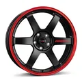 Produktbild: BORBET DESIGN DB8GT2 black matt rim red 8.5Jx18 5x114.3 ET40 R41730216
