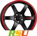 Produktbild: Borbet DB8GT2 black matt rim red 8.5x18