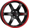 Produktbild: 4x Borbet DB8GT2 black matt rim red 8.5x18 ET40 - LK5/114.3 ML72.5 Felge Alu