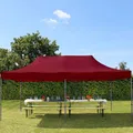 Produktbild: 3x6m Faltpavillon Faltzelt Garten Zelt Pavillon PROFESSIONAL Stahl rot