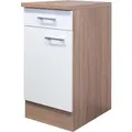 Produktbild: Flex-Well Classic Küchen-Unterschrank Florida 40 cm Weiß-Sonoma Eiche