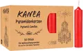 Produktbild: KANEA 200er Pack Pyramidenkerzen - Weihnachtskerzen für Pyramiden - Weihnachtspyramiden Baumkerzen aus Wachs - Christbaumkerzen 7 cm groß, 14 mm Ø - Rot