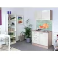 Produktbild: Flex-Well Exclusiv Miniküche Orlando 100 cm Kaschmir Glanz-Sonoma Eiche