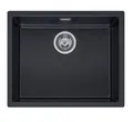 Produktbild: Reginox R34668 Flächenbündige Regi Granit Spüle TEXEL 50x40 (L) PURE Black ab...
