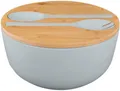 Produktbild: Brunner Greenkick Salatschüssel mit Besteck, Ø25cm, grau