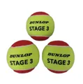 Produktbild: DUNLOP Tennisball Stage 3 Rot für Kinder Anfß¤nger auf dem Kleinfeld 3 Bß¤lle