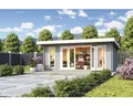 Produktbild: Gartenhaus Outdoor Life Sussex 2 inkl. Fußboden 630 x 470 cm lichtgrau