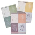 Produktbild: KRACHT 3er Pack Geschirrtücher Serie Pusteblume ca.50x70 cm Halbleinen Jacquard