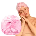 Produktbild: Glov Satin Schlafmütze für Lockige Haare Frizz Schutz Atmungsaktiv Elegant Nachtpflege Hitzefrei Langanhaltend für Dickes Haar Curls Styling Haarpflege Schlafzubehör