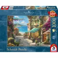 Produktbild: Schmidt Spiele Puzzle Café an der italienischen Riviera Thomas Kinkade 1000 T.