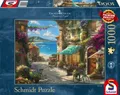 Produktbild: 1000 Teile Schmidt Spiele Puzzle Thomas Kinkade Café italienischen Riviera 59624