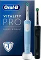 Produktbild: Oral-B Elektrische Zahnbürste Vitality Pro Doppelpack, Aufsteckbürsten: 2 St., Indikator-Borsten