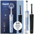 Produktbild: NEU Oral-B Vitality Pro D103 Duo Elektrische Zahnbürste Schwarz Blau Timer Akku