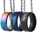 Produktbild: 3 Pack Kpop Stray Kids Merch Ring mit Halskette Stray Kids Edelstahlschmuck f...