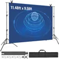 Produktbild: VEVOR Fotohintergrund Professioneller Fotografie Hintergrund 3048 x 3048 mm Hintergrundstoffgröße Studio-Requisiten Hintergrund Verstellbar, Pfeifen- und Vorhangständer Hochzeiten, Party-Setups