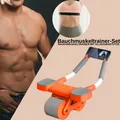 Produktbild: Bauchmuskeltrainer-Set,Bauchroller, eine Kniematte und ein Fitnessband