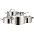 Produktbild: WMF Gourmet Plus Topfset Induktion 5-teilig, Kochtopf Set mit Metalldeckel, Cromargan Edelstahl mattiert, Induktions Töpfe Set unbeschichtet, Innenskalierung
