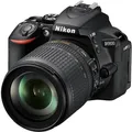 Produktbild: Nikon D5600 24.2MP Digitalkamera - Schwarz (Kit mit AF-P DX 18-55 VR Objektiv)