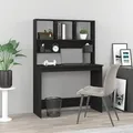 Produktbild: vidaXL Schreibtisch mit Regal Schwarz 102x45x148 cm Holzwerkstoff
