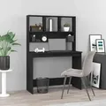 Produktbild: Vidaxl - Schreibtisch Mit Regal Schwarz 102x45x148 Cm Holzwerkstoff