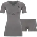 Produktbild: Odlo Damen Fundamentals Performance Light Set, Odlo Steel Grey - Odlo Graphite Grey, S