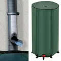 Produktbild: Regentonne Faltbar mit Zapfhahn 100L Regenwassertonne 41x75 Grün Wassertank Tank