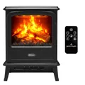 Produktbild: Dimplex Elektrokamin Evandale - Elektrokamin mit Heizung und Kaminfeuer - 1000W / 2000W - Wasserdampf Kamin - LED Optimyst 3D Flammeneffekt - Inklusive Fernbedienung - Black