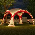 Produktbild: LED - Event Pavillon Partyzelt Garten Pavilon Gartenzelt Solar Camping Pavilion