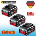 Produktbild: 8,0Ah Akku für Bosch 18V BAT609 BAT618 GBA GSR Ladegerät Professional Ersatzakku