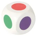 Produktbild: Bartl 104676 Farbwürfel 20 mm weiß mit Farbpunkten in 6 verschiedenen Farben NEU
