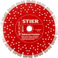 Produktbild: STIER vielseitige Diamanttrennscheibe Universal Premium, Durchmesser 300mm und Bohrung 20mm, spezielle Verzahnung für präzises Trennen von Beton und Ziegel
