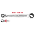 Produktbild: KS TOOLS 503.4554 4 in 1 GEARplus umschaltbar Doppel-Ratschenringschlüssel, 30x3