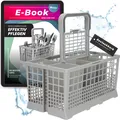 Produktbild: McFilter | Universal Besteckkorb für Geschirrspüler Spülmaschine AEG, Miele, Siemens, Neff, Bosch, Gaggenau, Küppersbusch, uvm. | 24 x 13,6 cm