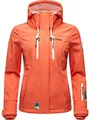 Produktbild: MARIKOO Damen Softshelljacke Übergangsjacke mit Kapuze Kleinezicke Coral Gr. L