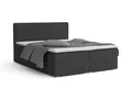 Produktbild: Deine Möbel 24 Boxspringbett LON IV Boxspring Komplettbett Polsterbett Bonellfederkernmatratzen (Cord Beige Creme Grau Dunkelgrau Graphit Schwarz, 3-St., Boxbett Cord Cord-Samt 140x200 160x200 180x200 200x200), inkl. Bettkasten Topper Matratzen H3 H4