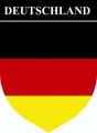 Produktbild: Aufkleber Wappen Deutschland 85 x 65 mm  Sticker Tattoo Auto