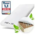 Produktbild: Babymatratze mit hochwertigem Schaum, Kokosplatte und Hygienebezug, Ehrenkind, (OEKO-TEX® Standard 100 zertifiziert), Belastbarkeit: 30kg 70 cm x 140 cm